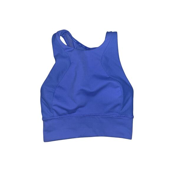 LULULEMON Everlux High Neck Train Bra Wild Indigo Sz 2 - Picture 2 of 9